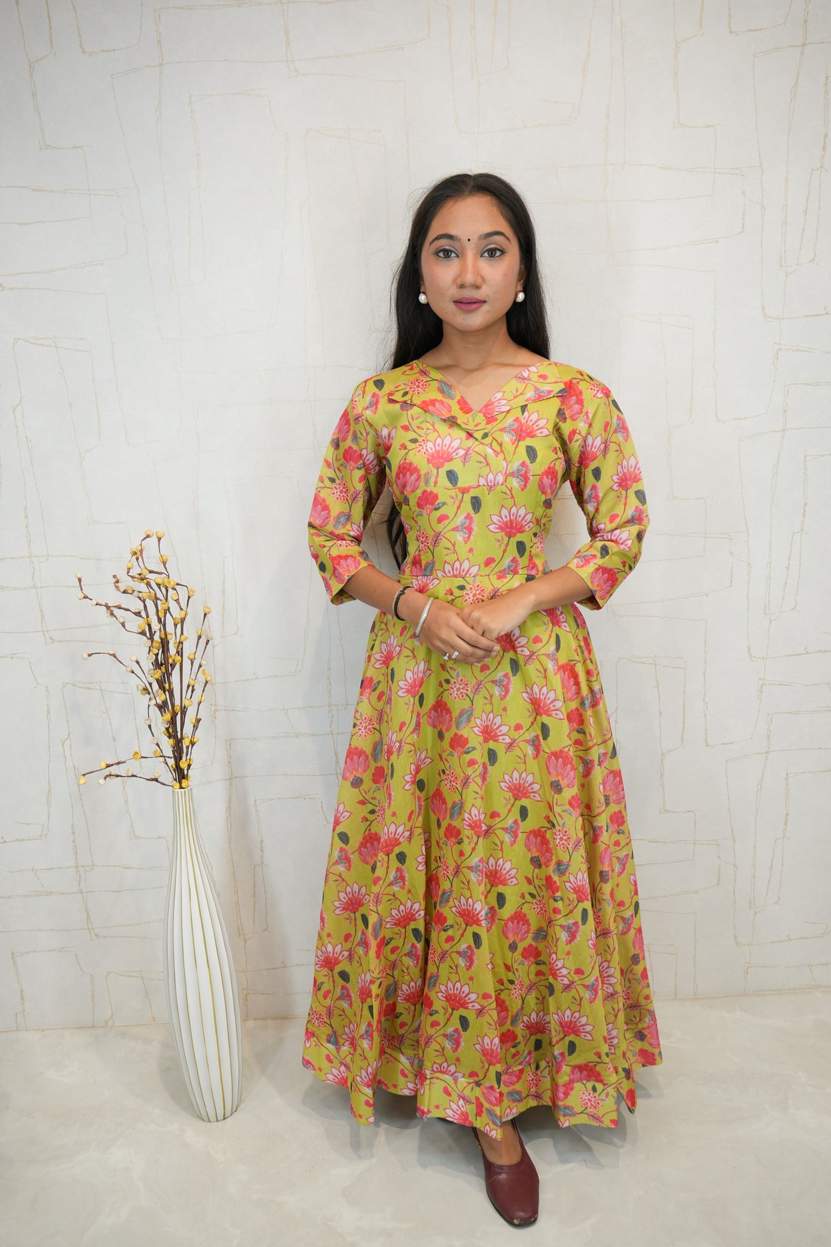 Floral Print Gown