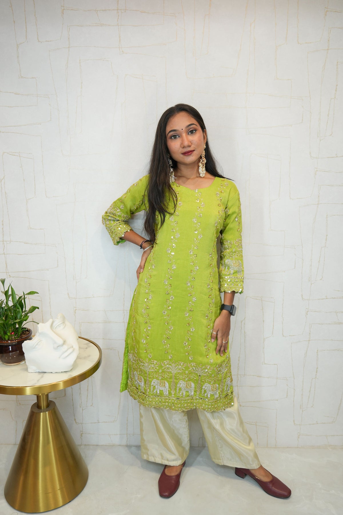 Embroidered Ethnic Kurti