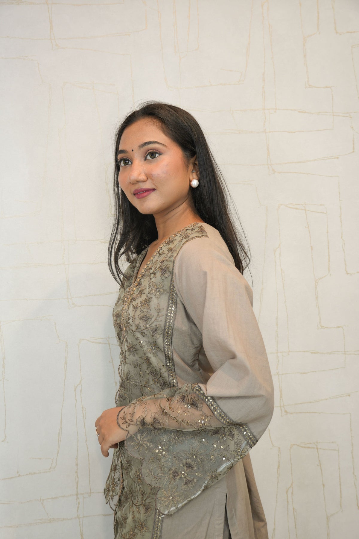Mocha Brown Ready-to-Wear Dress