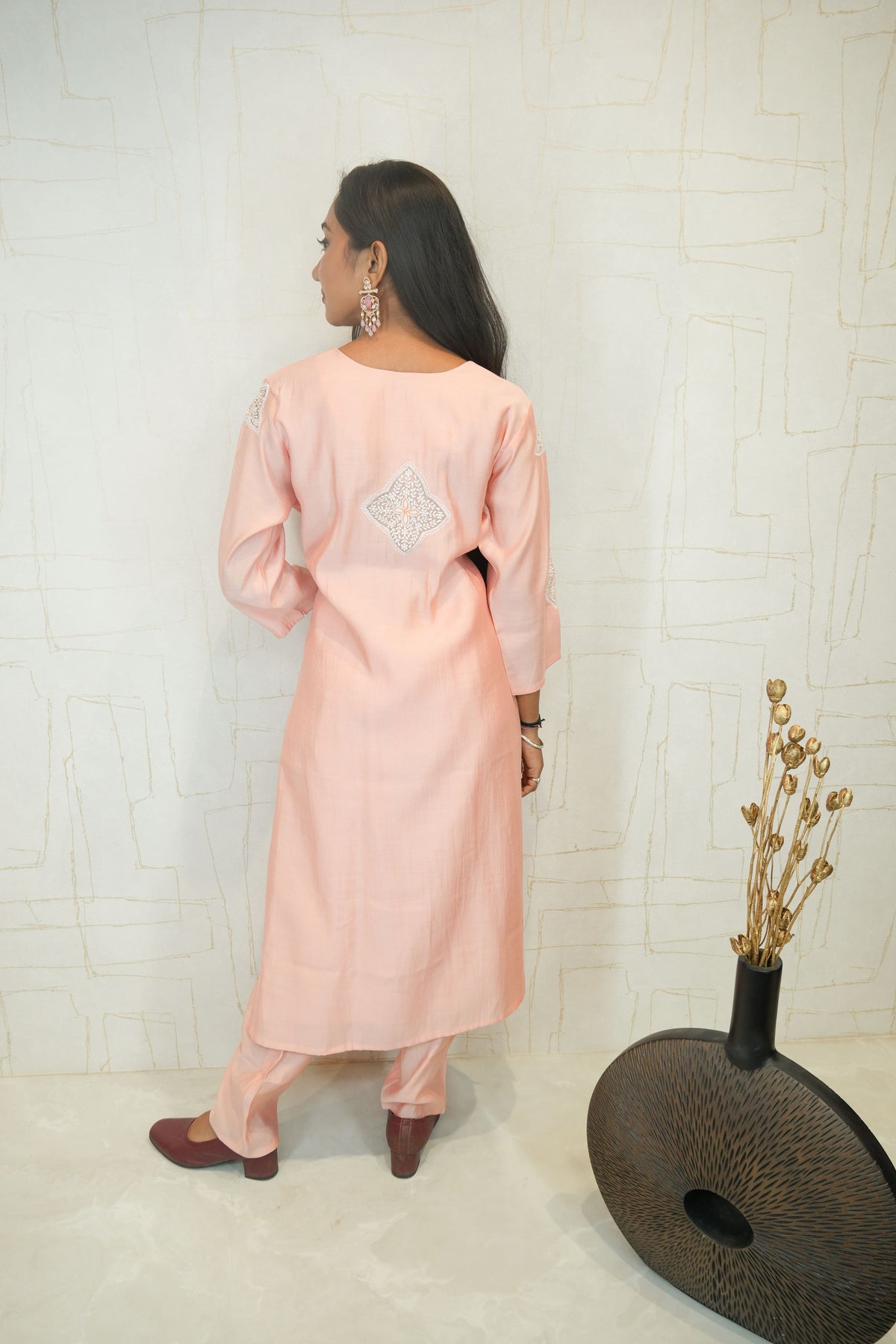 Blush Pink Ready-to-Wear Ethnic Dress